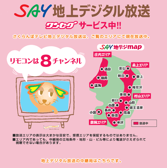 SAY地上デジタル放送中！！