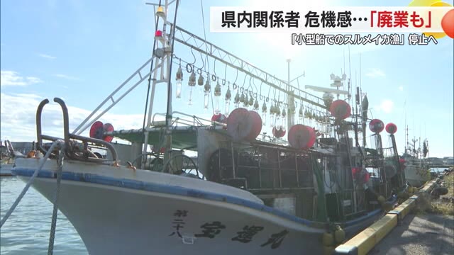 「廃業する人も」小型船でのスルメイカ漁停止命令・2026年3月までか...漁業関係者に危機感　山形 画像