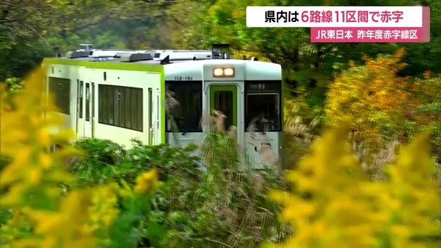 県内6路線11区間赤字・羽越線が最大103億8900万円...JR東日本・2024年度赤字線区発表　山形 画像