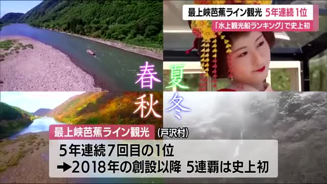 史上初の快挙・5年連続1位！　最上峡芭蕉ライン観光「水上観光船ランキング」旅のプロに選ばれる　山形 画像