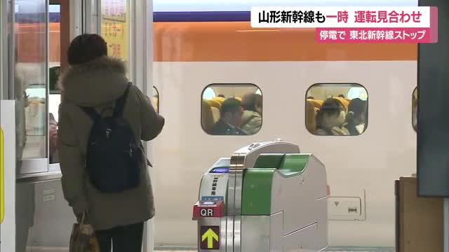【山形新幹線】東京～福島間で一時運転見合せ・午前9時15分すぎ再開...倒木による東北新幹線の見合せで 画像