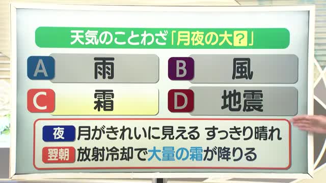 【天気／山形】月夜の大霜＆9日の詳しい天気　中村友祐気象予報士の天気予報(2)　 画像