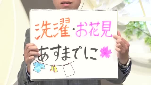 【エンドトーク】「洗濯・お花見は9日までに」　きょうの1枚＆あすの天気のポイント　山形 画像