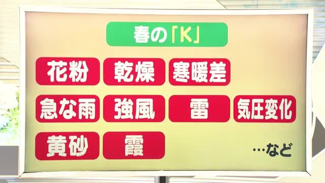 【天気／山形】花粉・乾燥・寒暖差・気圧の変化＆週末の詳しい天気　中村友祐気象予報士の天気予報(2)　 画像