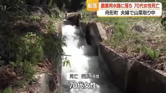 山菜採りで舟形町を訪れた夫婦...妻が水路に誤って転落し流され死亡・山形 画像