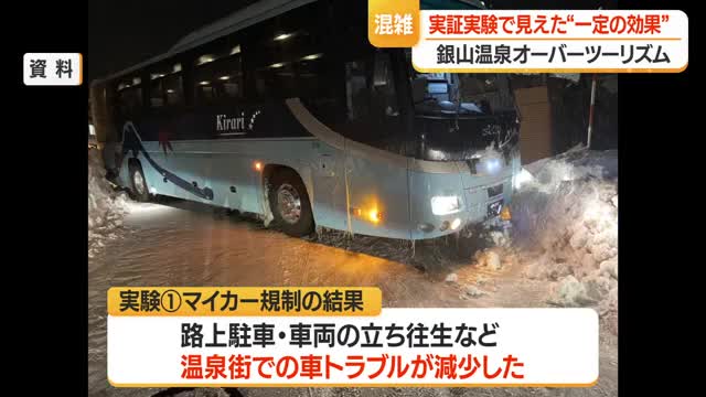 「一定の効果があった」　銀山温泉マイカー規制など実証実験...市のオーバーツーリズム対策　山形・尾花沢市 画像