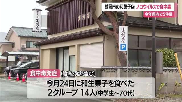 老舗和菓子店の和生菓子食べノロウイルスによる食中毒14人　手洗い・洗浄・加熱など予防を　山形・鶴岡市 画像