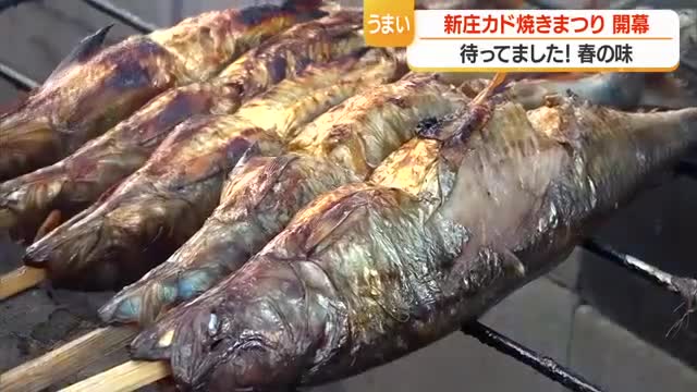 春の風物詩「新庄カド焼きまつり」始まる・5月5日まで　脂が乗った5000匹のニシン炭火焼き　山形 画像