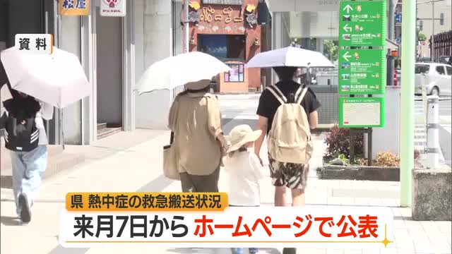 熱中症搬送状況をホームページで公表・5月7日から　2025年度搬送者数851人・1人死亡　山形 画像