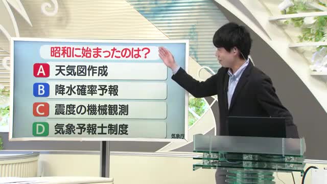 【天気／山形】天気ふりかえり＆昭和に始まったものは？　中村友祐気象予報士の天気予報(1) 画像