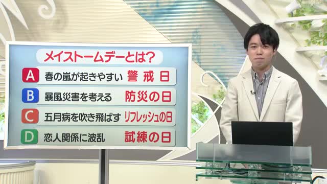 【天気／山形】天気ふりかえり＆メイストームデーとは？　中村友祐気象予報士の天気予報(1) 画像