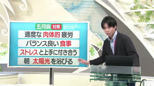 【天気／山形】五月病対策＆8日の詳しい天気　中村友祐気象予報士の天気予報(2)  画像