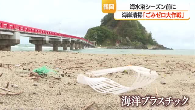 海水浴シーズン前に「ごみゼロ大作戦」　約130キロ超えるごみ回収　山形・鶴岡市 画像