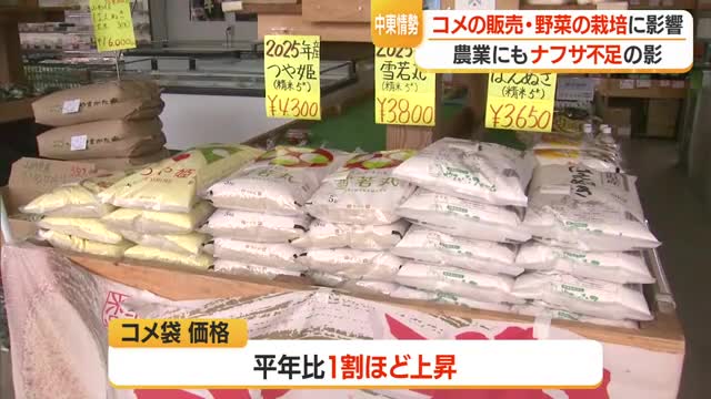ナフサ不足の影響じわじわ...産直施設ではコメ販売・野菜の栽培にも　山形・山形市 画像