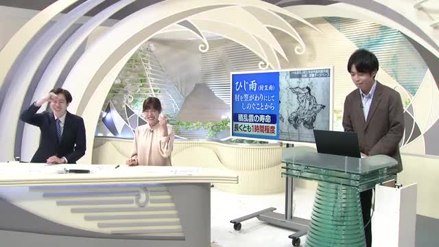 【天気／山形】源氏物語にも登場「ひじ雨・肘傘雨」＆週末の詳しい天気　中村友祐気象予報士の予報(2) 画像