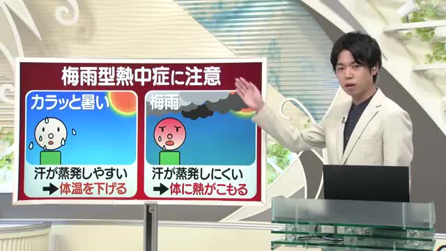 「梅雨型熱中症」に注意を！　湿度高いと喉のかわき感じにくい・意識的に水分補給を　山形 画像