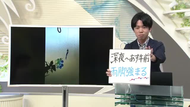 【エンドトーク】「深夜～あす午前、雨脚強まる」26日のポイント＆きょうの1枚　山形  画像