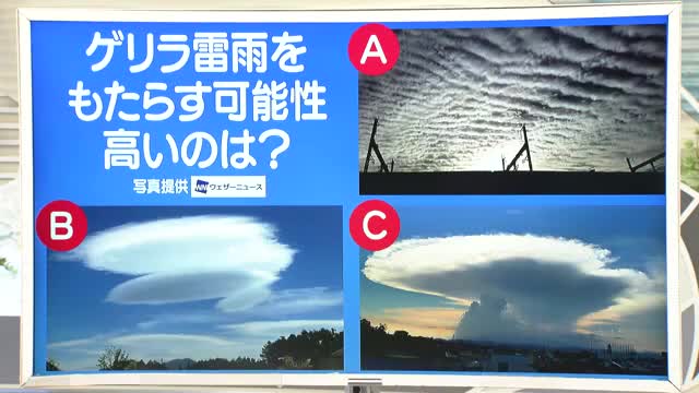 【天気／山形】天気ふりかえり＆ゲリラ雷雨をもたらす雲は？　中村友祐気象予報士の予報(1) 画像