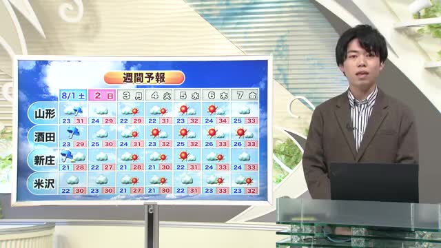 【天気／山形】31日　朝までにはいったん雨は止む。31日の夜遅く以降再び広く雨が強まり警戒が必要 画像