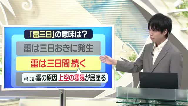 【天気／山形】上空に寒気が居座り雷は3日続く＆週末の詳しい天気　中村友祐気象予報士の予報(2) 画像