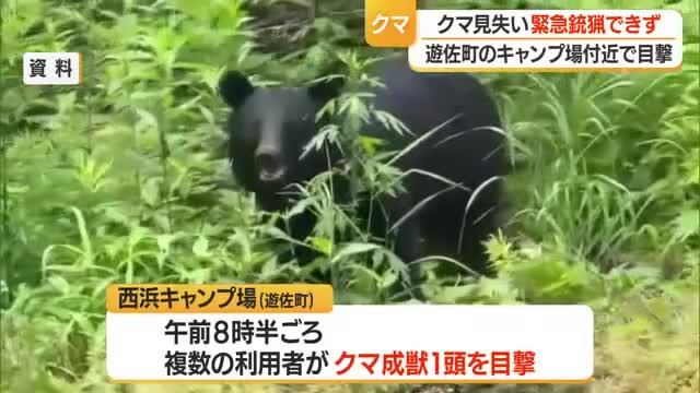 【クマ出没】西浜キャンプ場で目撃...14日まで受け入れ中止・緊急銃猟判断も見失う　山形・遊佐町 画像