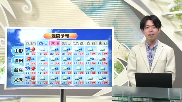 【天気／山形】27日　強い雨・雷・竜巻などの突風に注意　中村友祐気象予報士の予報(2) 画像
