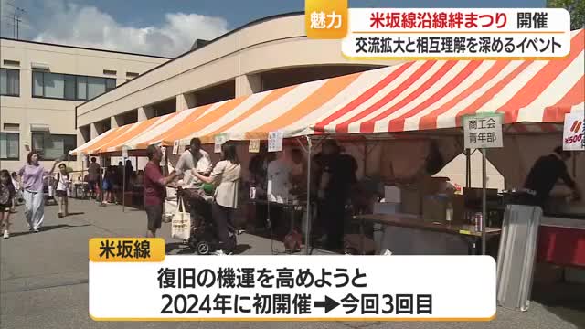 復旧の機運を高めようというイベント「米坂線沿線絆まつり」開催　山形・飯豊町 画像
