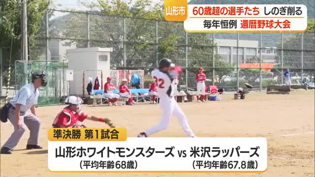 大会参加資格は60歳以上　山形市で恒例の「還暦軟式野球大会」開催 画像