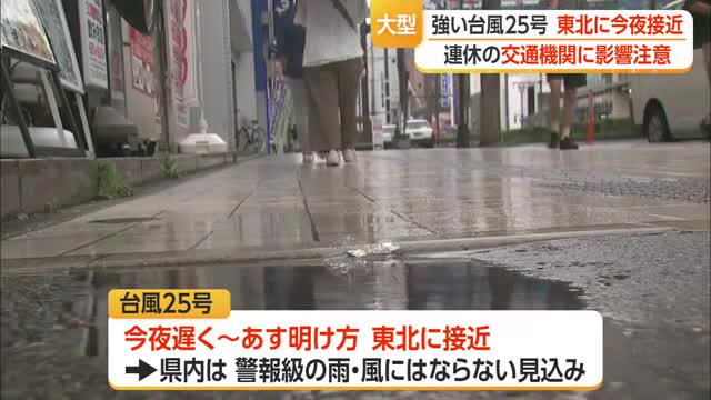 台風接近・連休直撃...航空便が一部欠航　山形 画像