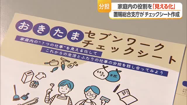チェックシートで家庭内の役割分担