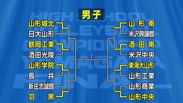 春の高校バレー山形県代表決定戦いよいよ大詰め...10月24日準々決勝・準決勝　25日決勝　山形 画像