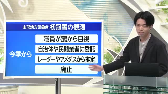 【天気／山形】「初冠雪」あることが大きく変わる＆天気ふりかえり　中村友祐気象予報士の予報(1) 画像