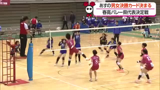 春の高校バレー県代表決定戦・あすの決勝 対戦相手が決まる　山形市 画像